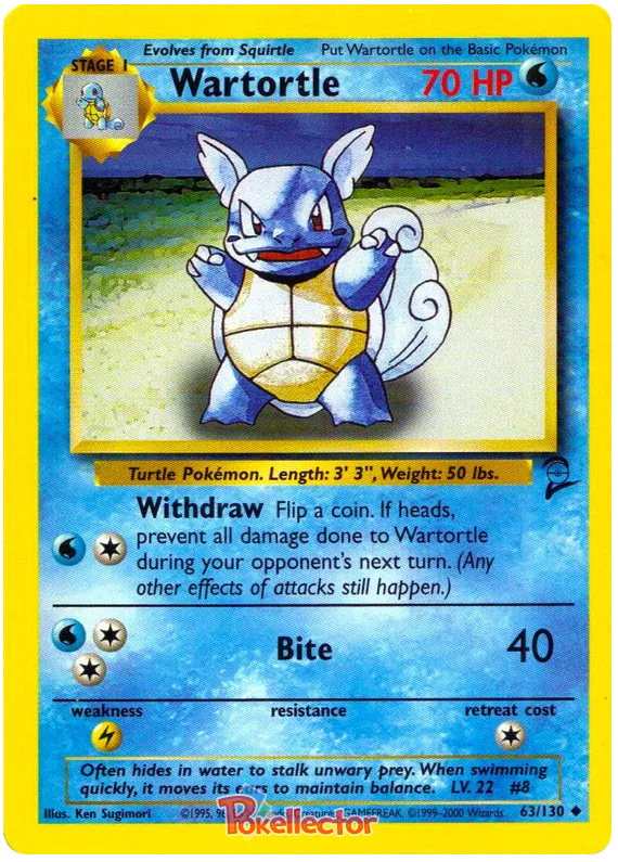 Wartortle - Base Set 2 #63