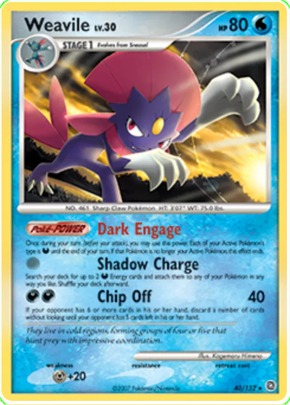 Weavile - Secret Wonders #40