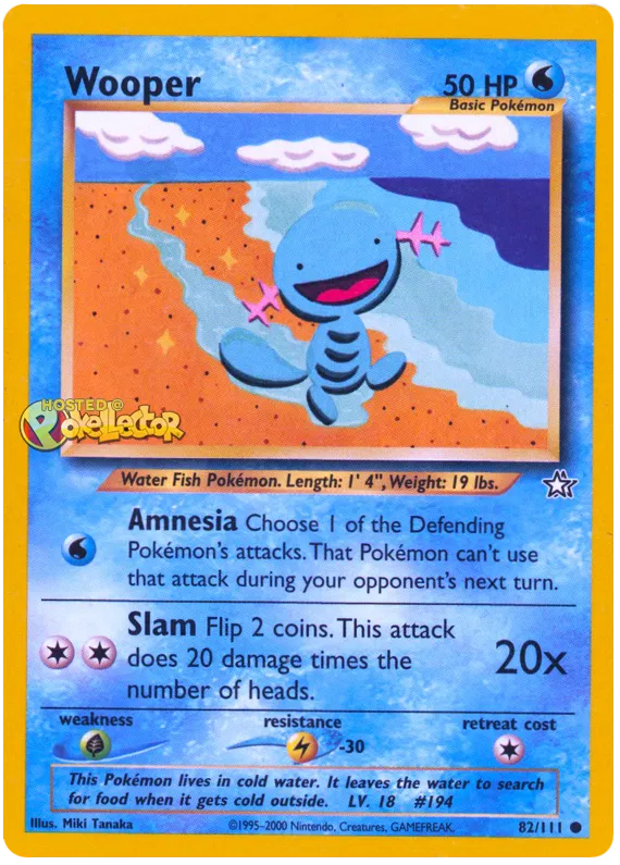 Wooper - Neo Genesis #82