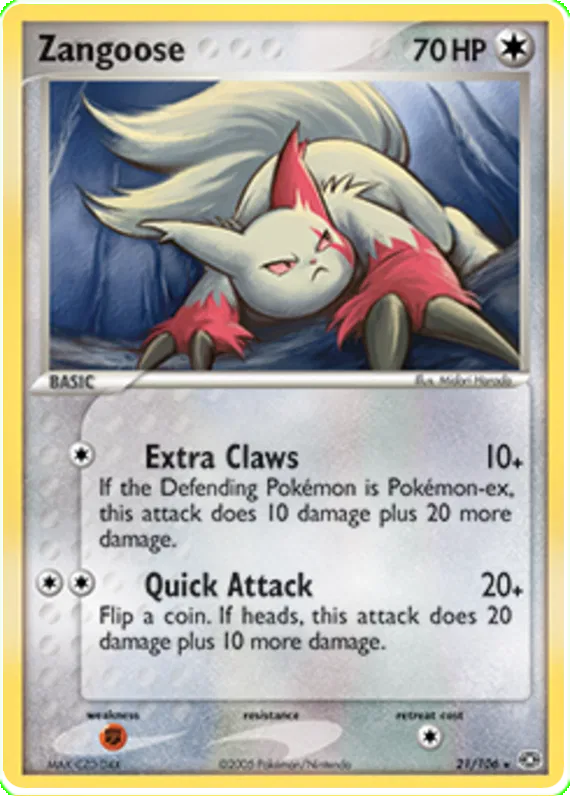 Zangoose - EX Emerald #21