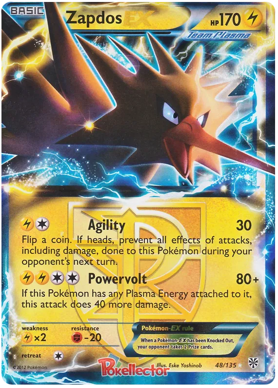 Zapdos EX - Plasma Storm #48