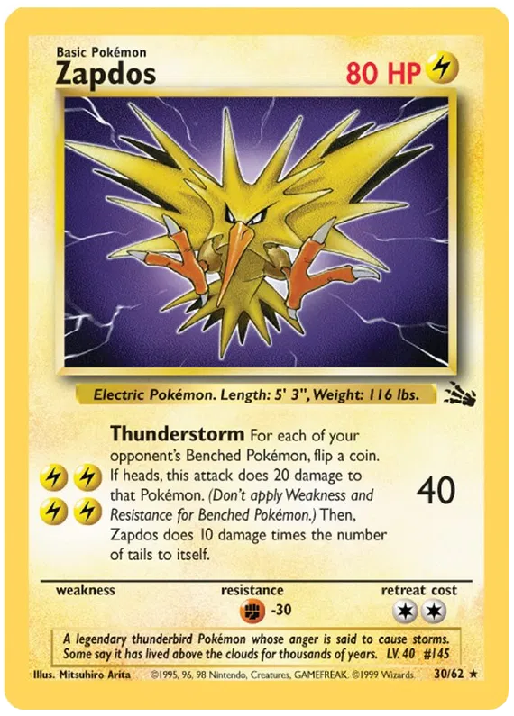 Zapdos - Fossil #30