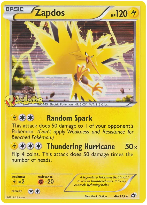 Zapdos - Legendary Treasures #46