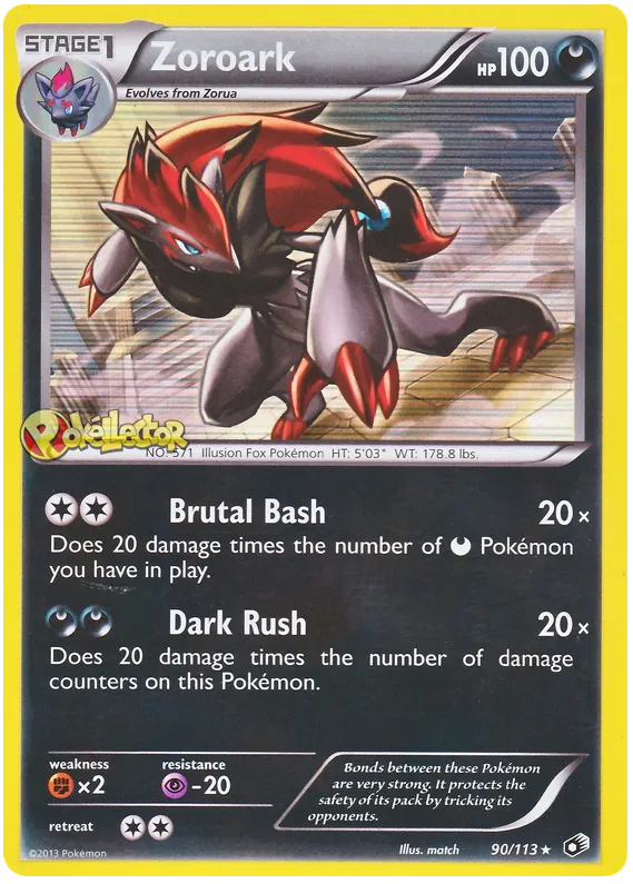 Zoroark - Legendary Treasures #90