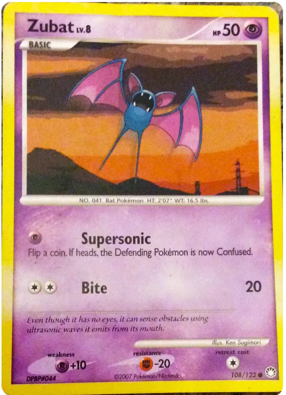 Zubat - Mysterious Treasures #108